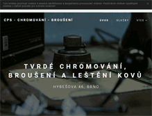 Tablet Screenshot of cpschromovani.cz